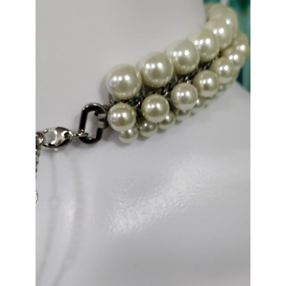 Rada' Italian made Exquisite Choker Adjustable Pearl 3 String - Picture 13 of 14